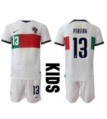 Portugalia Danilo Pereira #13 Koszulka Wyjazdowych Dziecięca MŚ 2022 Krótki Rękaw (+ Krótkie spodenki)